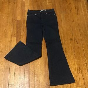 Good American Dark Blue Flare Jeans